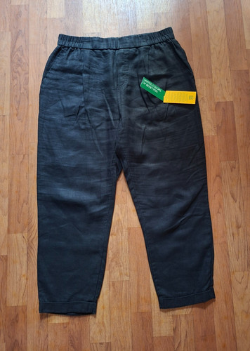 Damen leinenhose schwarz 42 - damen,